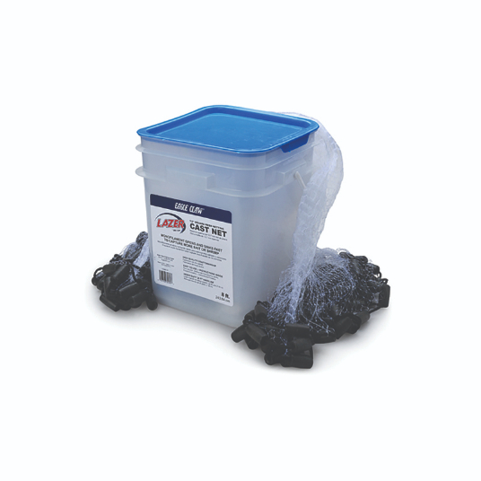 Lazer Sharp Cast Net 8', 1/2" Mesh in a 3 Gal Bucket