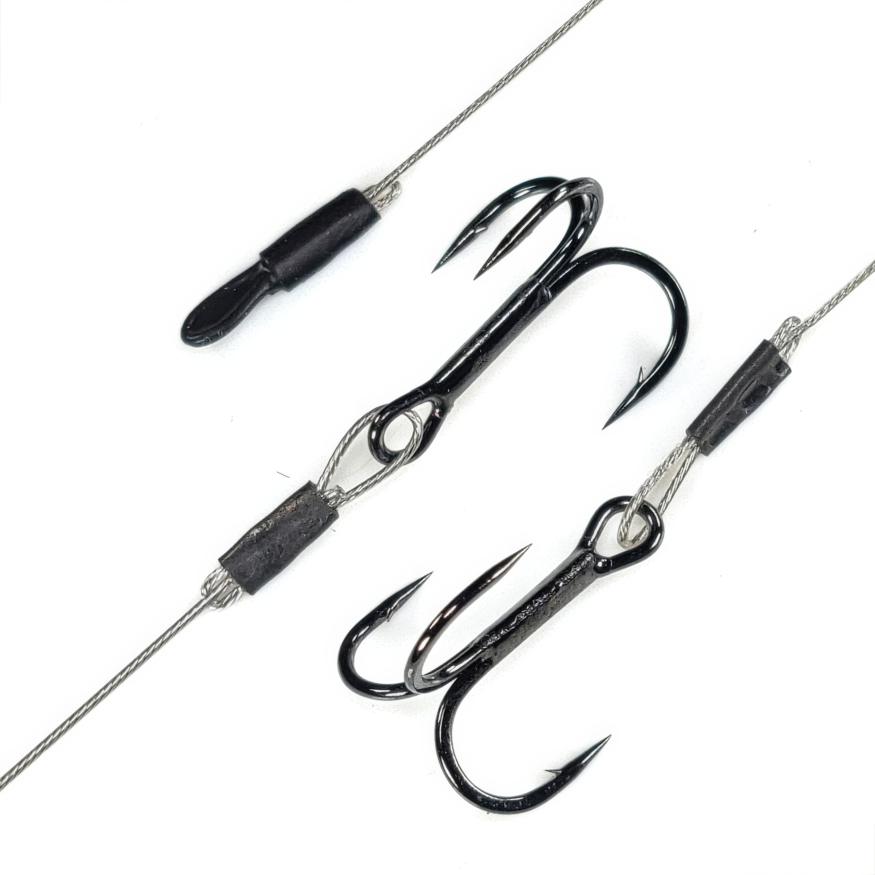 Gamakatsu Treble Stinger Rig, 2.25" Wire Leader, #12