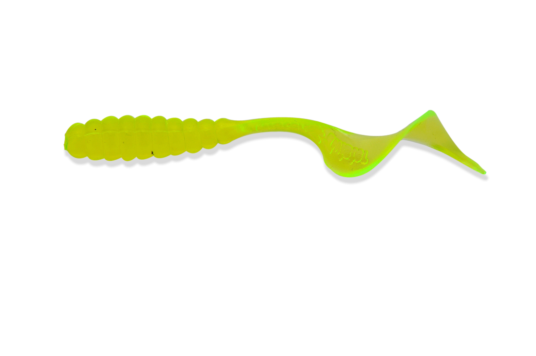 Mister Twister 4" Twister Tail 10/Pk-Chartreuse