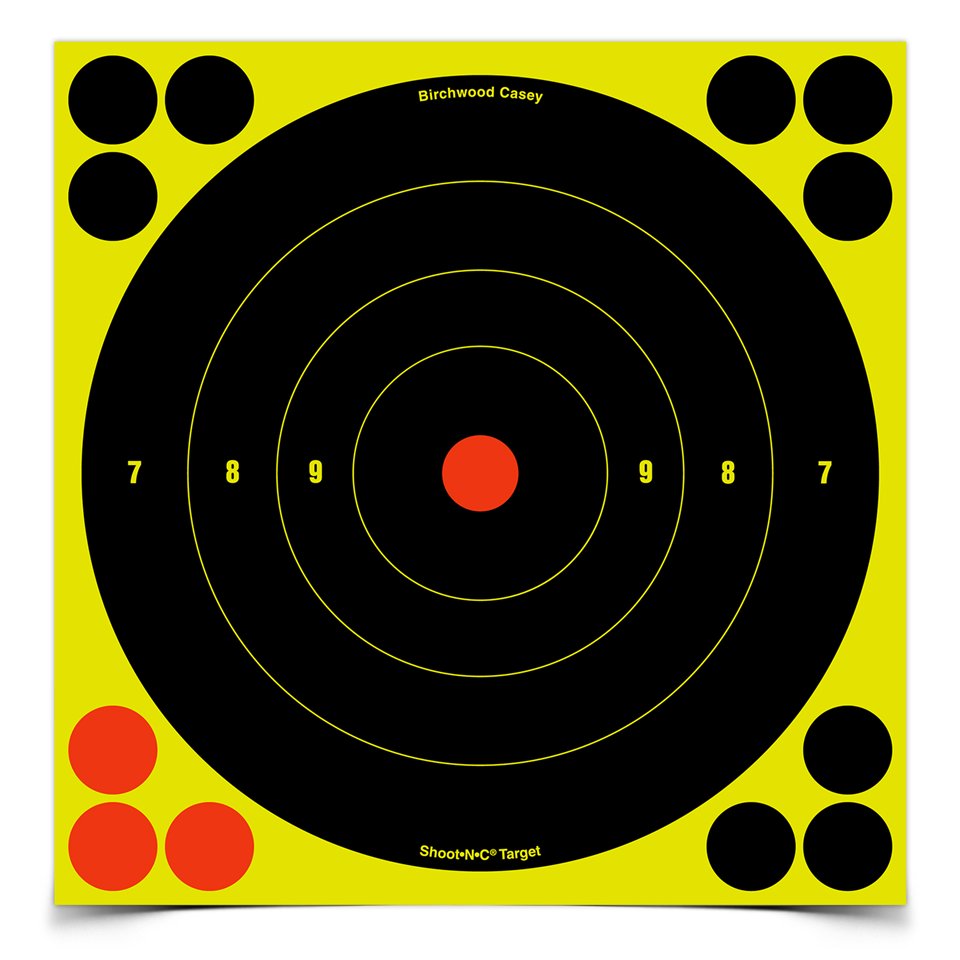 Birchwood Casey Shoot•N•C® 8" Bull's-Eye Target - 30 Targets