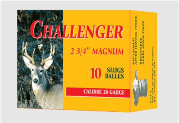 Challenger Shotshells 20 Ga Slug Magnum