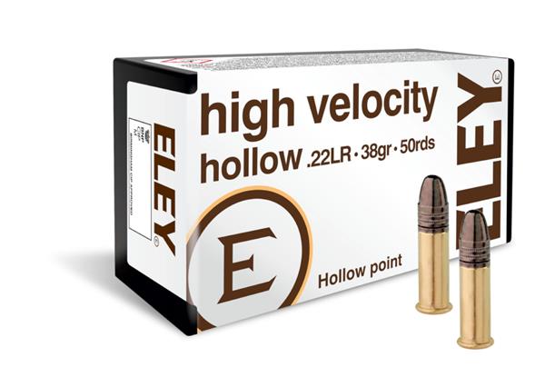 ELEY High Velocity Hollow-Point 22 LR 38 Gr Ammunition