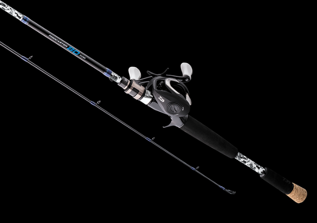 Daiwa ProCaster 6'6" 2pc Medium Heavy, Baitcasting Combo, High Speed, 80-Sz Reel