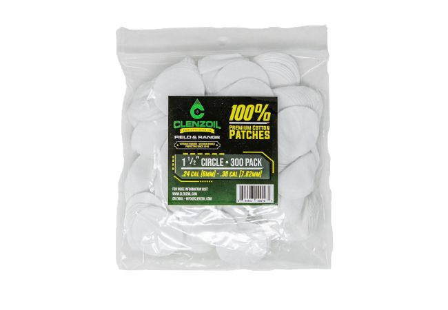 Clenzoil F&R Cotton Patches - 1-1/2" Circle - 300 Count