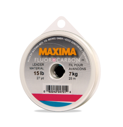 Maxima Fluorocarbon Leader Wheel 15lb 27yd