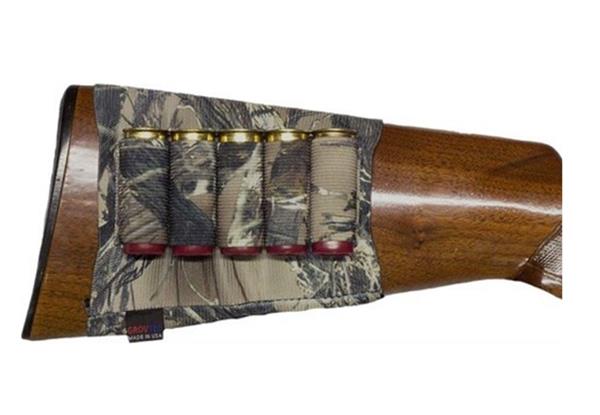 GrovTec Shotgun Buttstock Ammo Holder 5 Shells - TrueTimber Camo