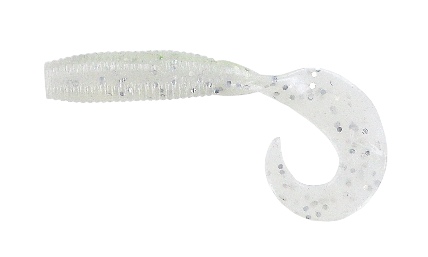Yamamoto 4" Single Tail Grub, 20Pk, Blue Pearl w/Large Silver Flake