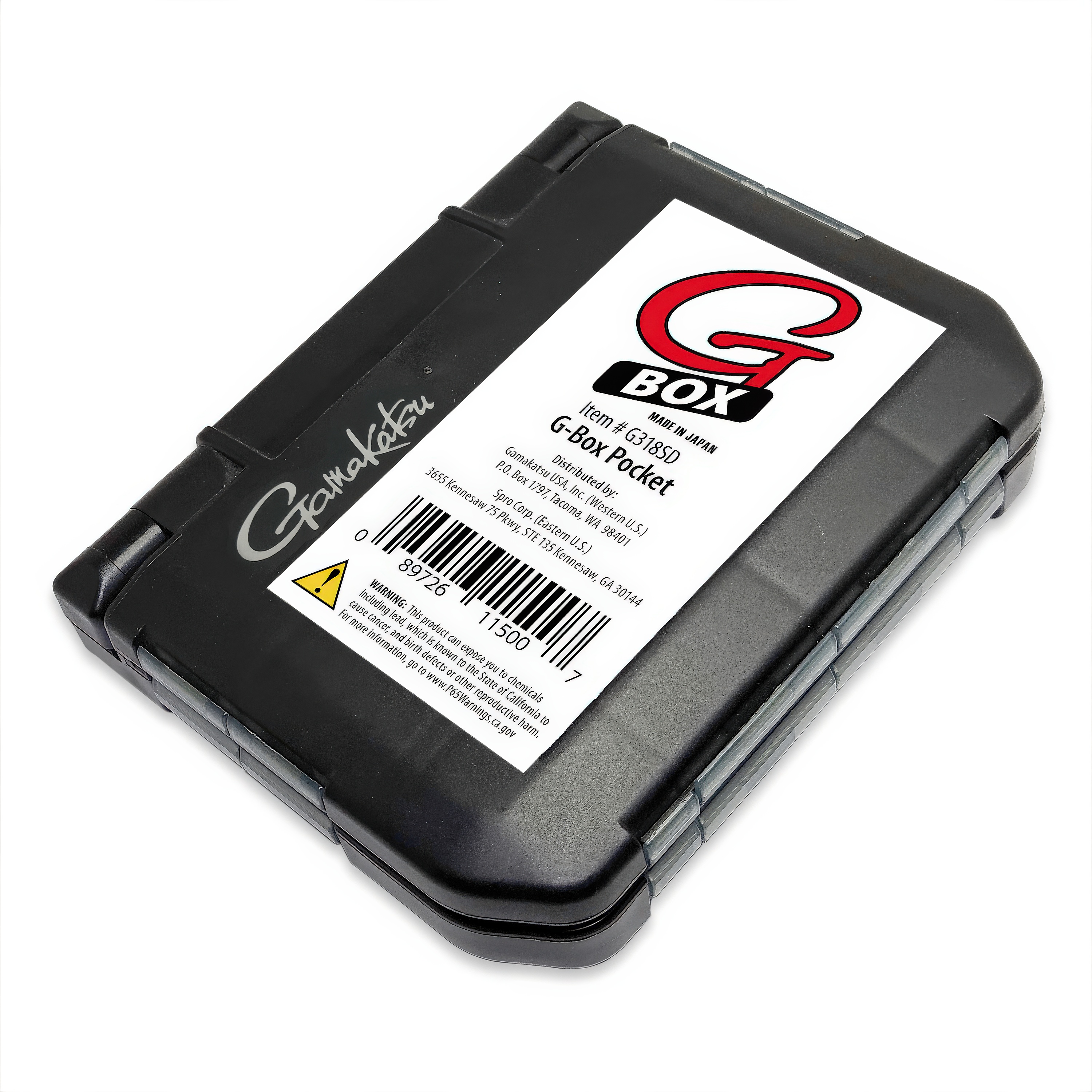Gamakatsu G-Box 318, Pocket Utility Case, Black