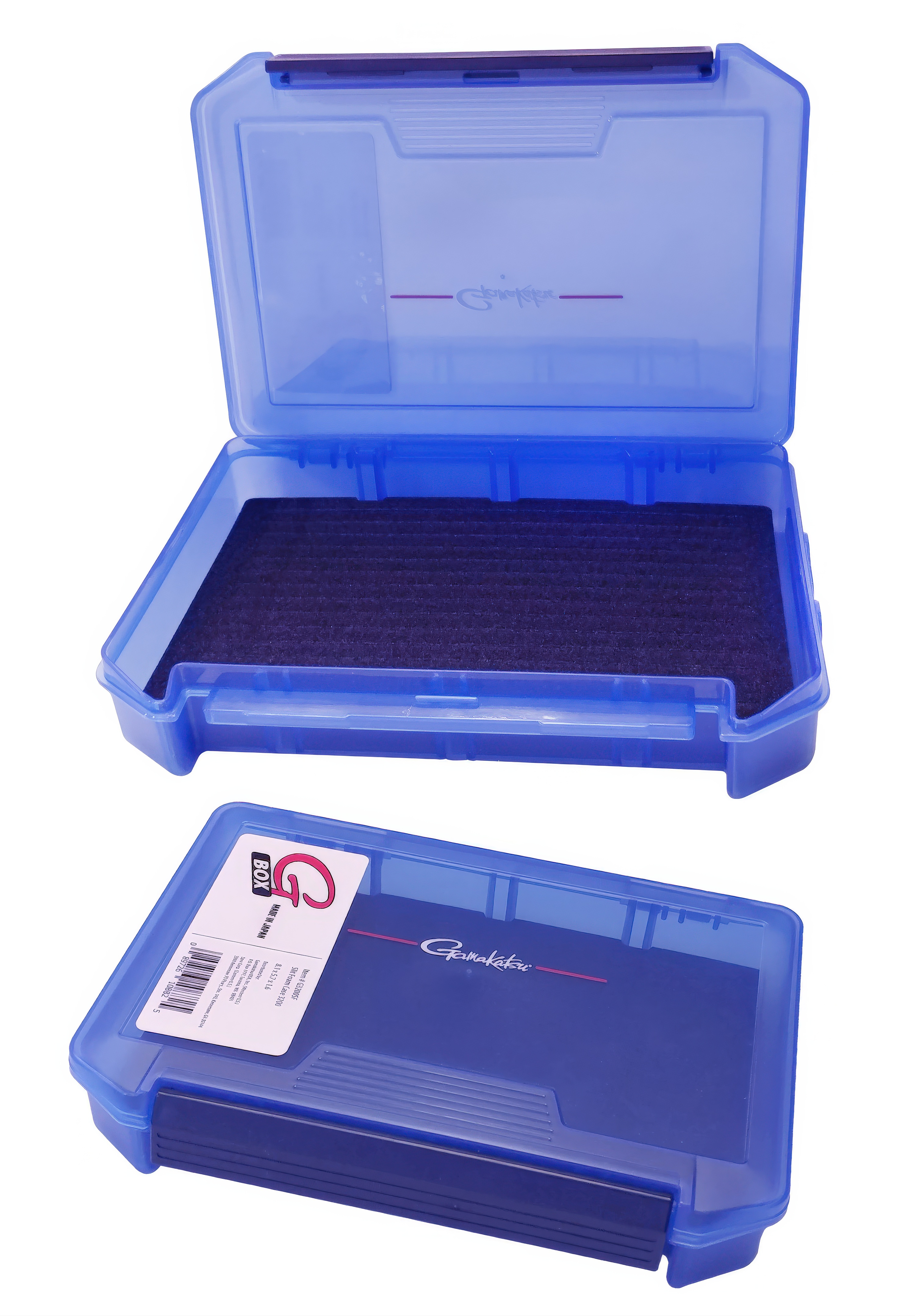 Gamakatsu G-Box 3200 Double Sided, Slit Foam Utility Case, Blue