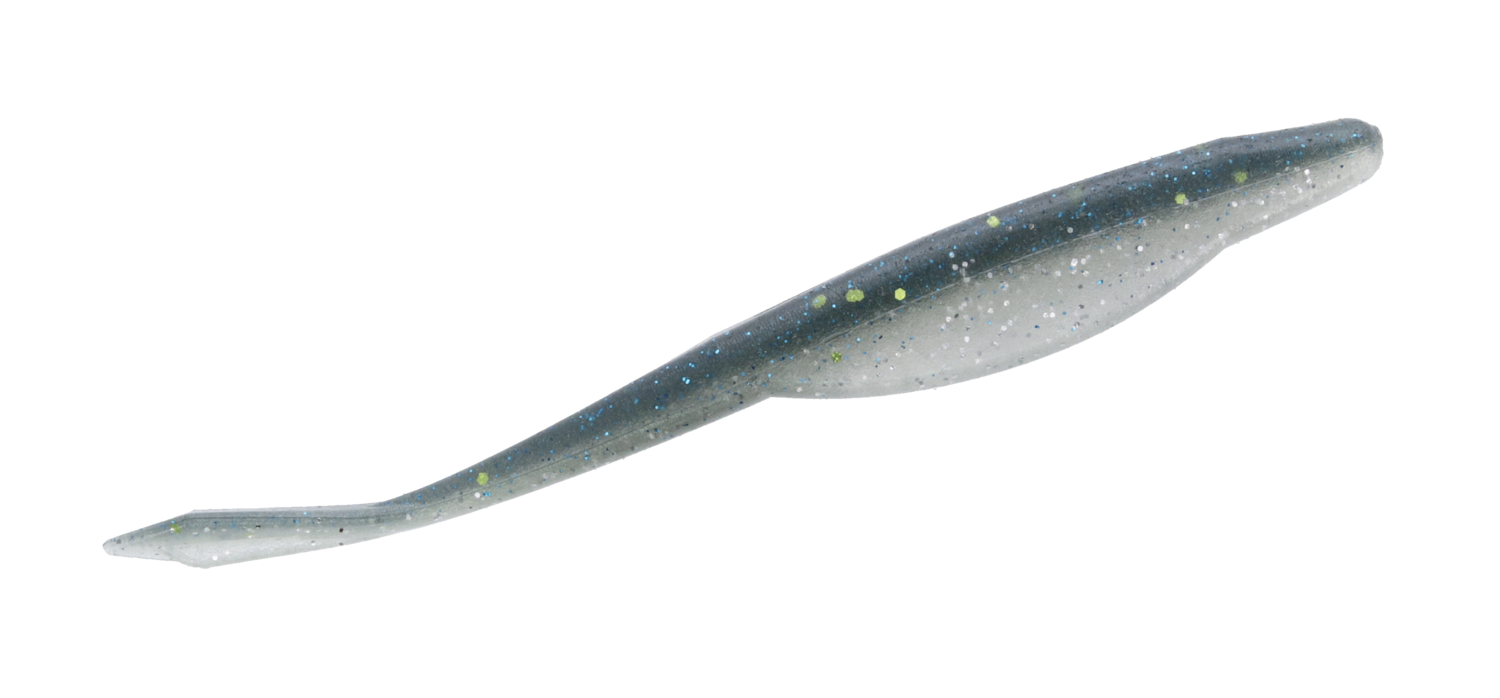 Yamamoto 5" D-Shad, 7Pk, Green Gizzard