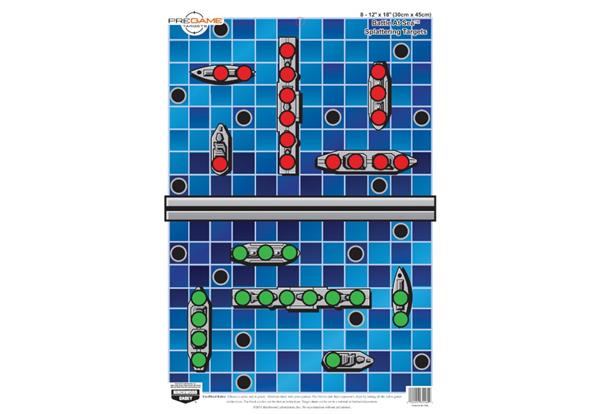 Birchwood Casey Pregame 12" x 18" Battle At Sea Target - 8 Sheets