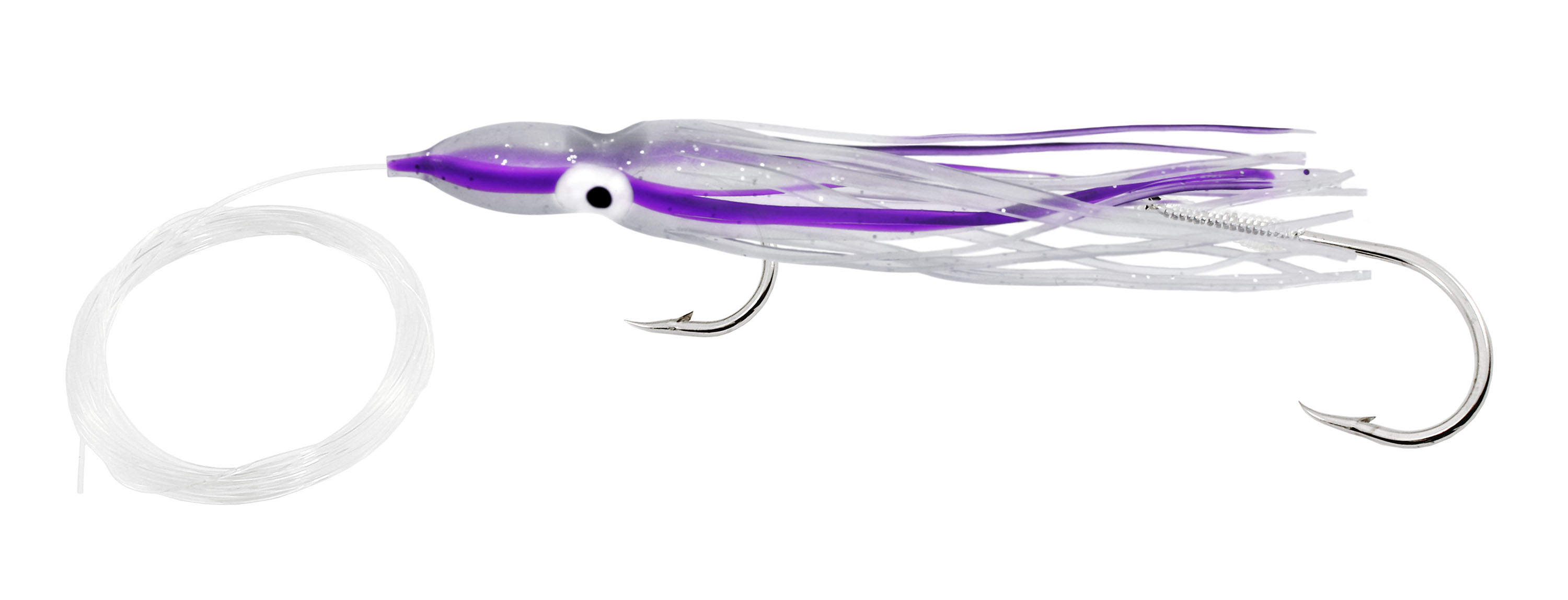Delta Rigged Squid Hoochy, 4 1/2", Purple Haze