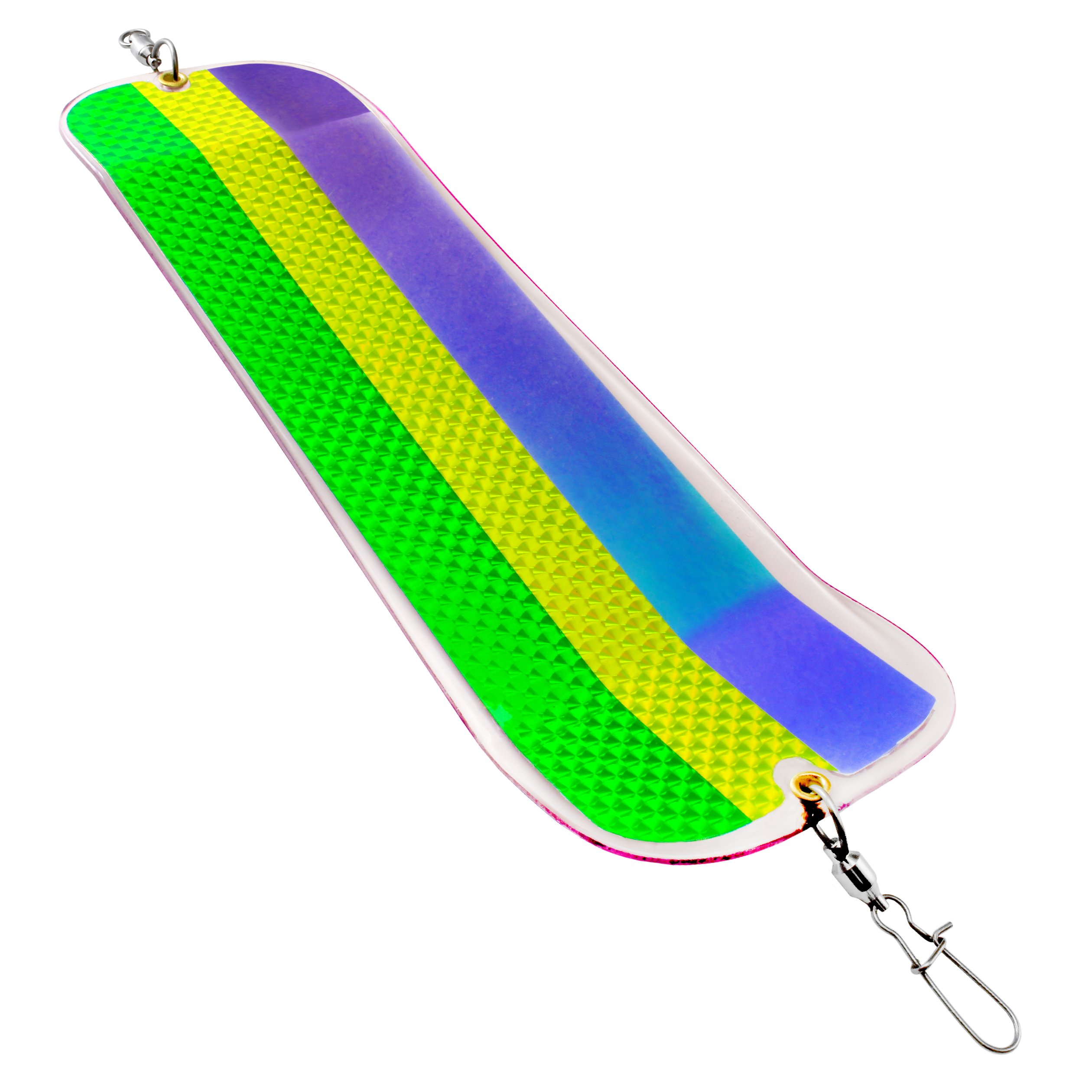 Gibbs HighLiner Rotating Flasher #1, 11"x 3.5", UV Purple Moon Jelly Green Yellow