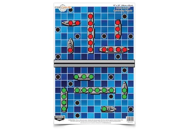 Birchwood Casey Pregame 12" x 18" Battle At Sea Target - 100 Sheets