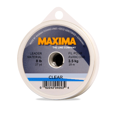 Maxima Mono Leader Wheel Clear 8lb 27yd