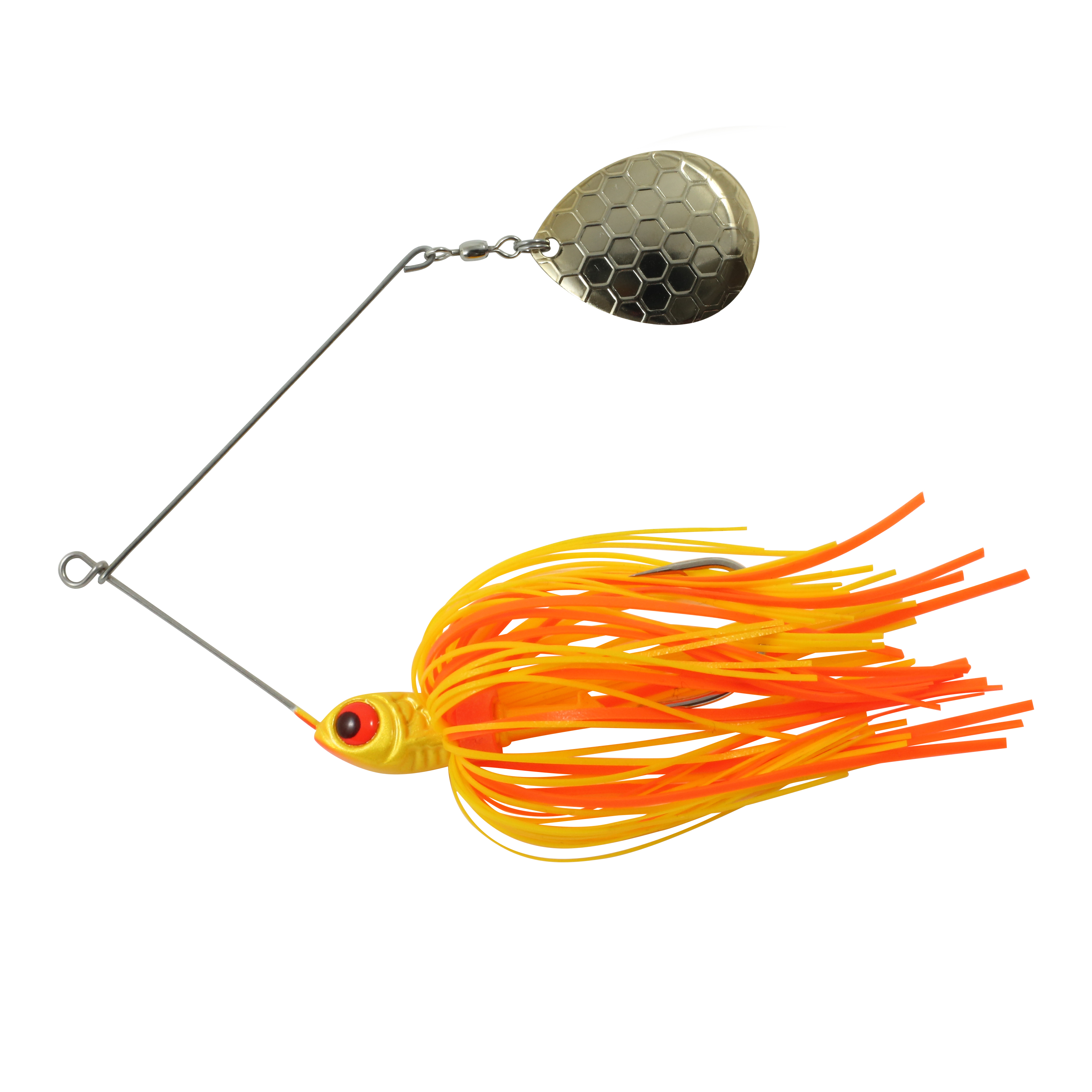 Northland Reed-Runner Single Spin, 4", 3/8 oz, #4/0 Hk, 1/Pk, Pumpkin