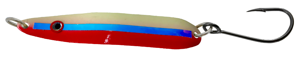 Gibbs Skinny G Trolling Spoon, 3 3/4", 1/4 oz, Aztec/Glow Back