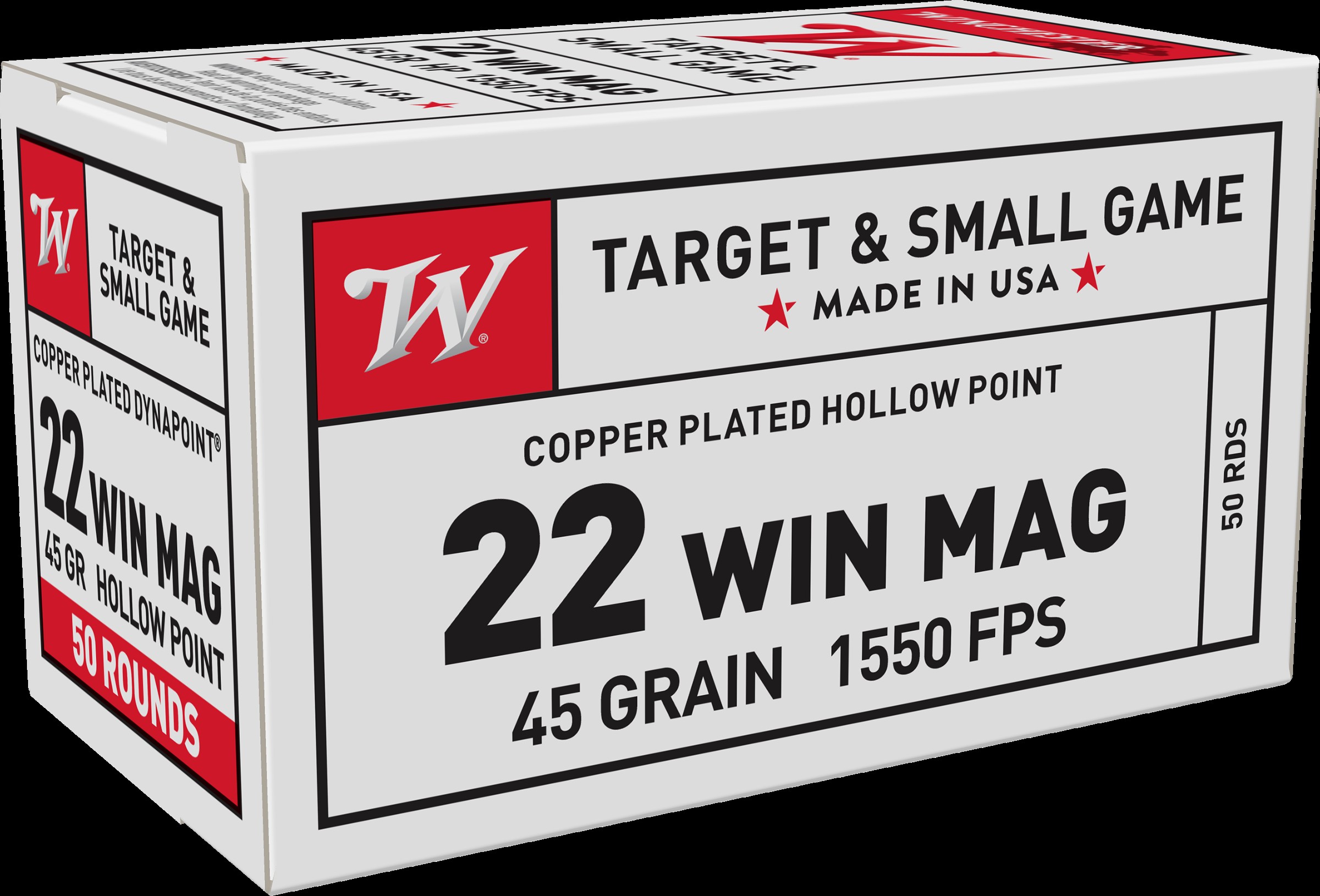Winchester Bullets 22 WMR Dynapoint HP CP 45 Gr