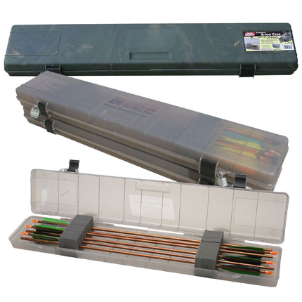 MTM Case-Gard Compact Arrow Case holds 18 Arrows 35.75" Clear Smoke