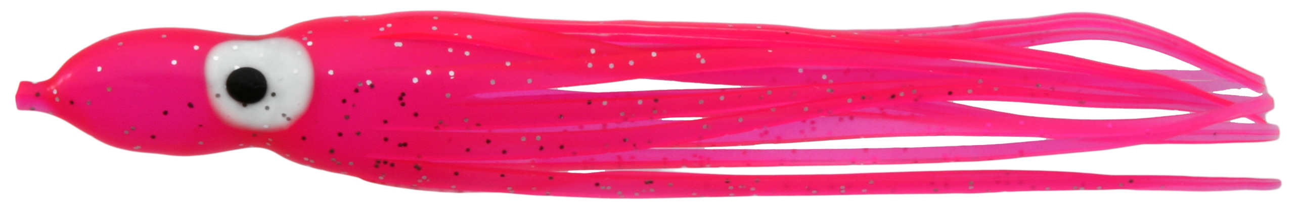 Delta Rigged Squid Hoochy, 4 1/2", Pink Minx