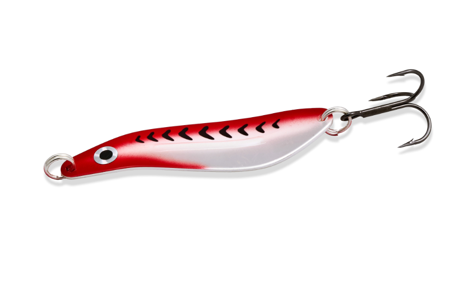 Williams Whitefish Spoon Size 70 4 1/4'' 1 oz-Red And White on Silver
