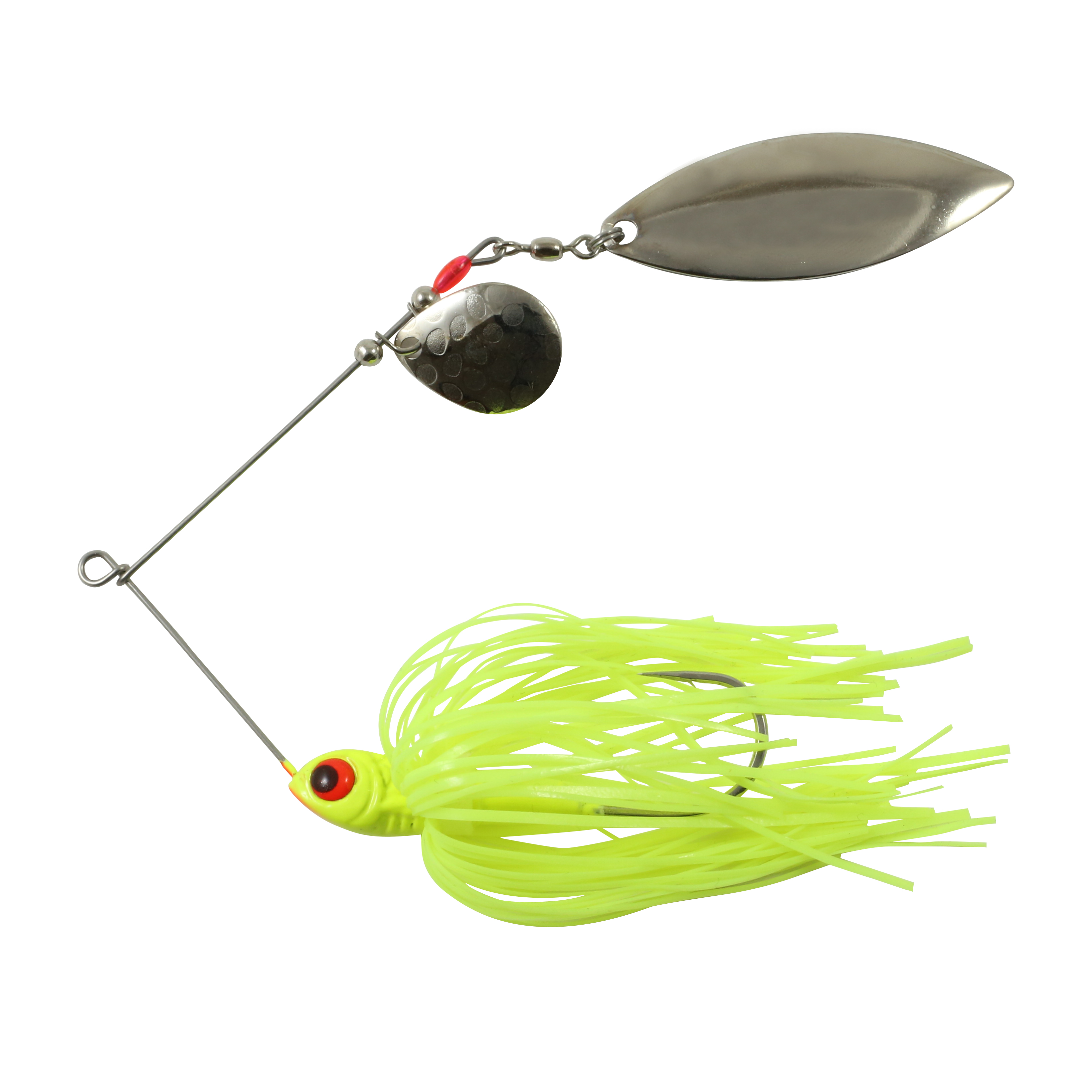 Northland Reed-Runner Tandem Spin, 4", 1/2 oz, #4/0 Hk, 1/Pk, Canary