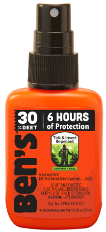 Adventure Ready Brands Ben's 30 Tick and Insect Repellent 37 ml Pump Spray - Boxed