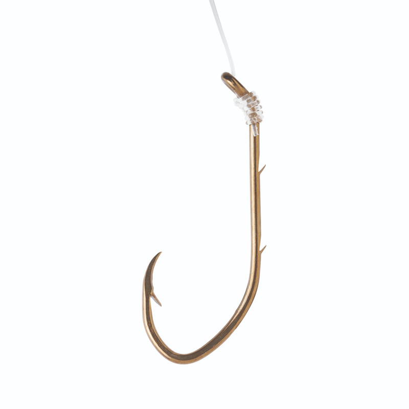 Eagle Claw Pro-V Bend Baitholder Snelled Hook, #2