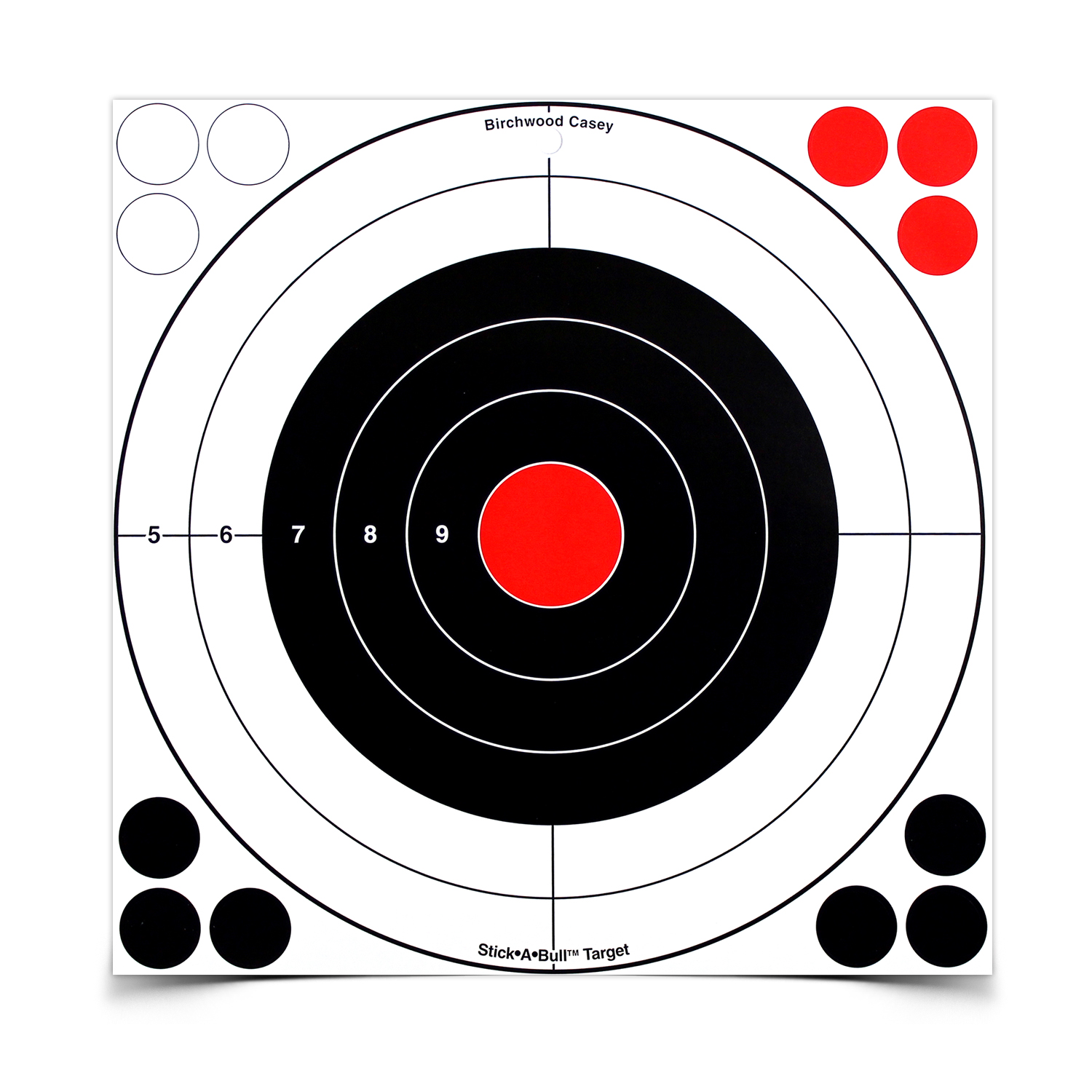 Birchwood Casey Stick-A-Bull 12" Adhesive Bull's-Eye Target