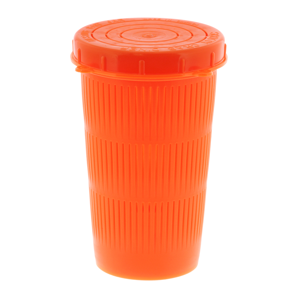 Scotty Crab Diner Bait Jar 1-Litre, Fluorescent Red