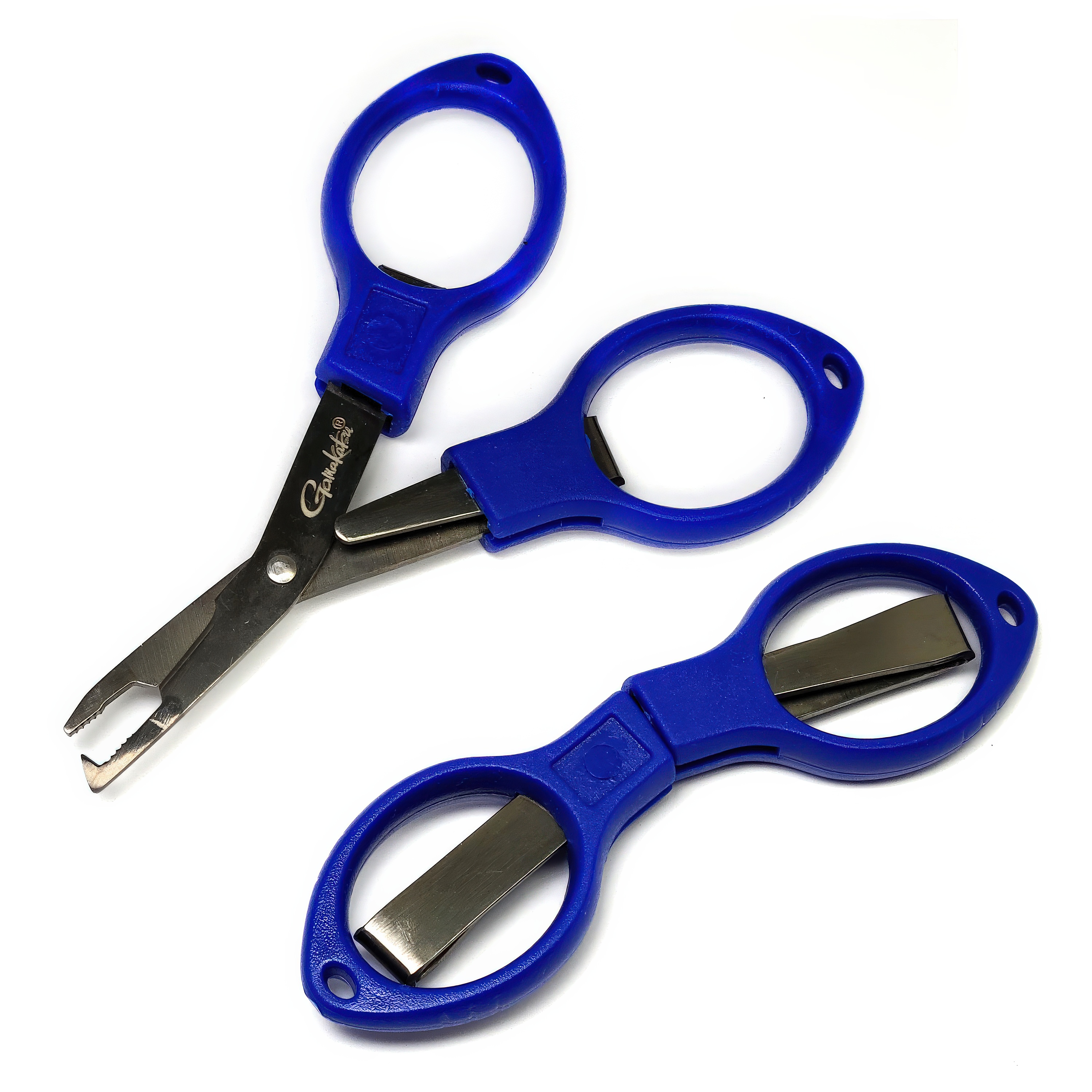 Gamakatsu 4" Folding Braid Scissors with Split Ring Opener