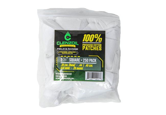 Clenzoil F&R Cotton Patches - 2-1/4" Square - 250 Count