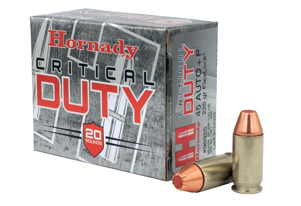 Hornady Ammo 45 Auto+P 220 Gr FlexLock Duty