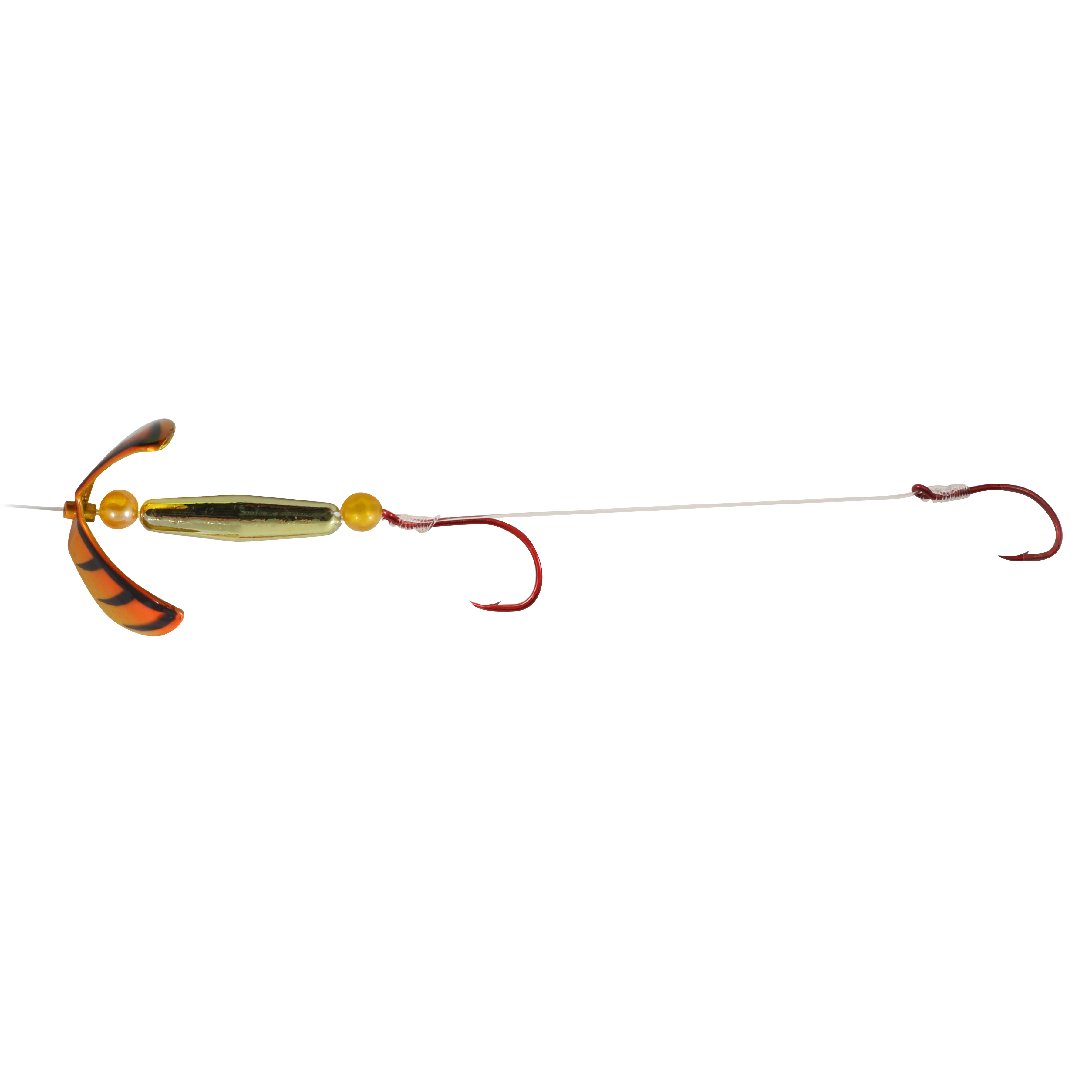 Northland Butterfly Blade Float'N Harness Sz #2, 60" Snell, #2-4 Hk, 1/Pk, Golden Craw