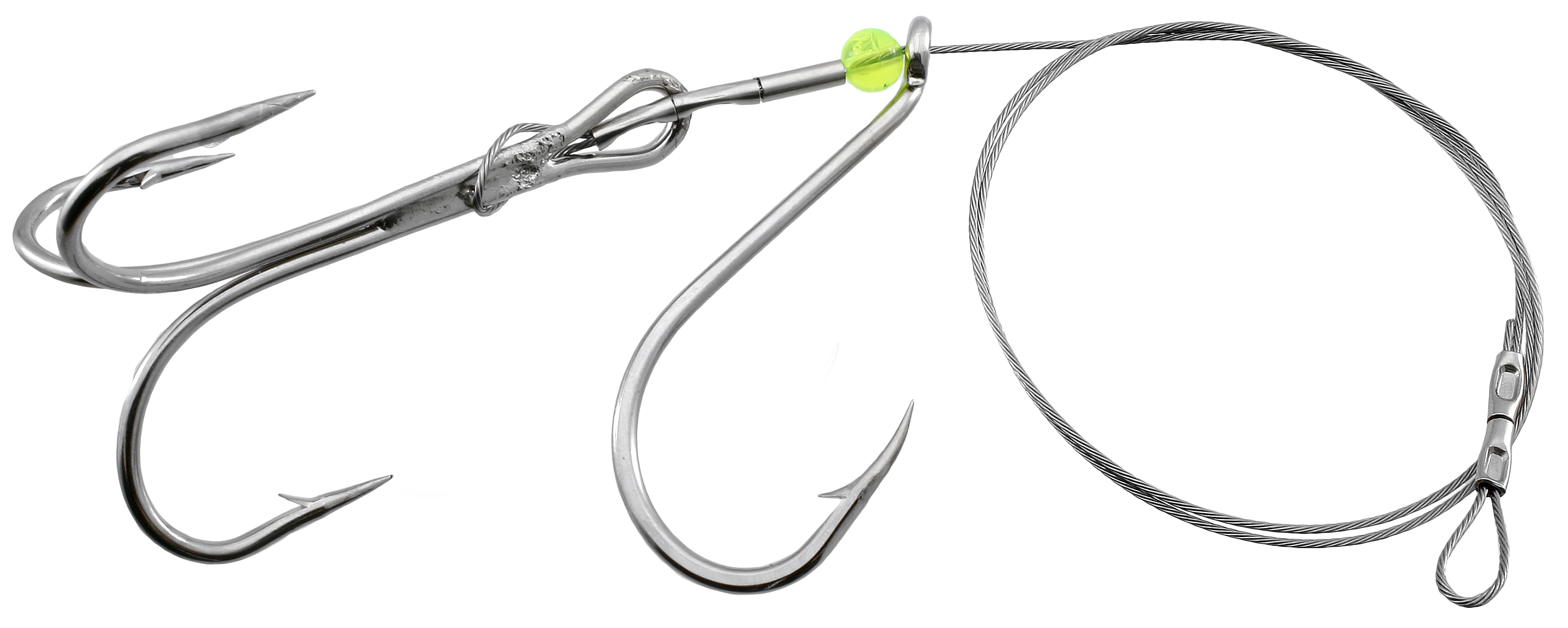 Gibbs Halibut Rig Perlon with Line Snap,10/0 Single Hk, 10/0 Single Hk