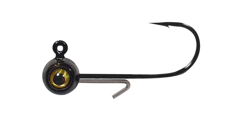 Big Bite Baits Vertex Jighead, #2Hk, 1/16oz, Black