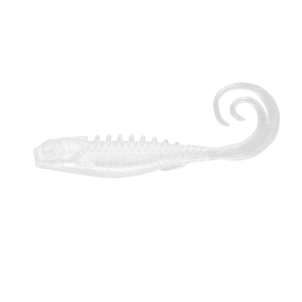 Northland Pan-Candy Grub, 1.75", 5/Pk, Pearl White