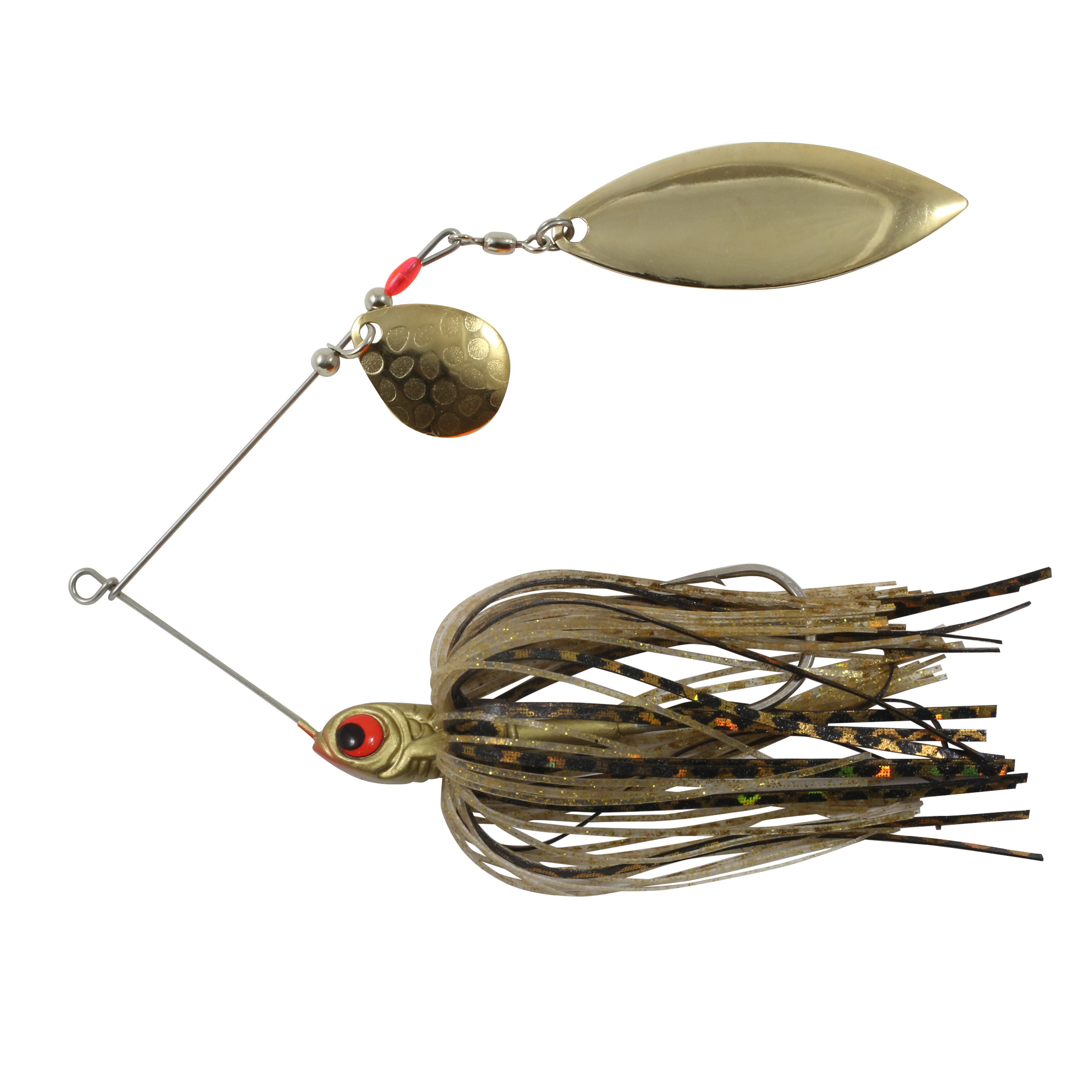 Northland Reed-Runner Tandem Spin, 4", 3/8 oz, #4/0 Hk, 1/Pk, Gold Shiner