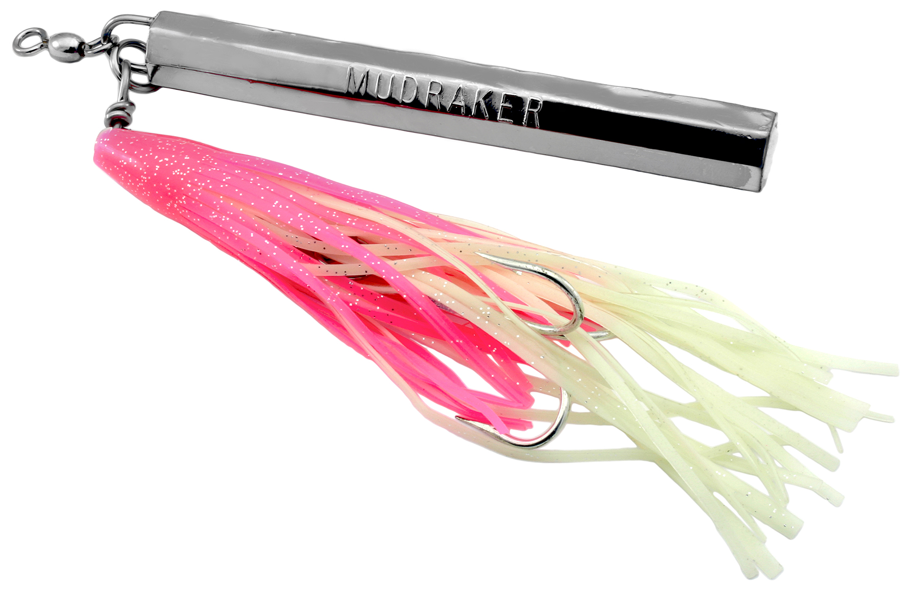 Gibbs Mudraker Jig-Sinking, #1, 1 1/2 lb, Cerise Glow