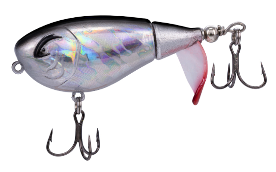 Bill Lewis Baby Bubbler 55, 2", 1/4oz, Chrome Black Shad