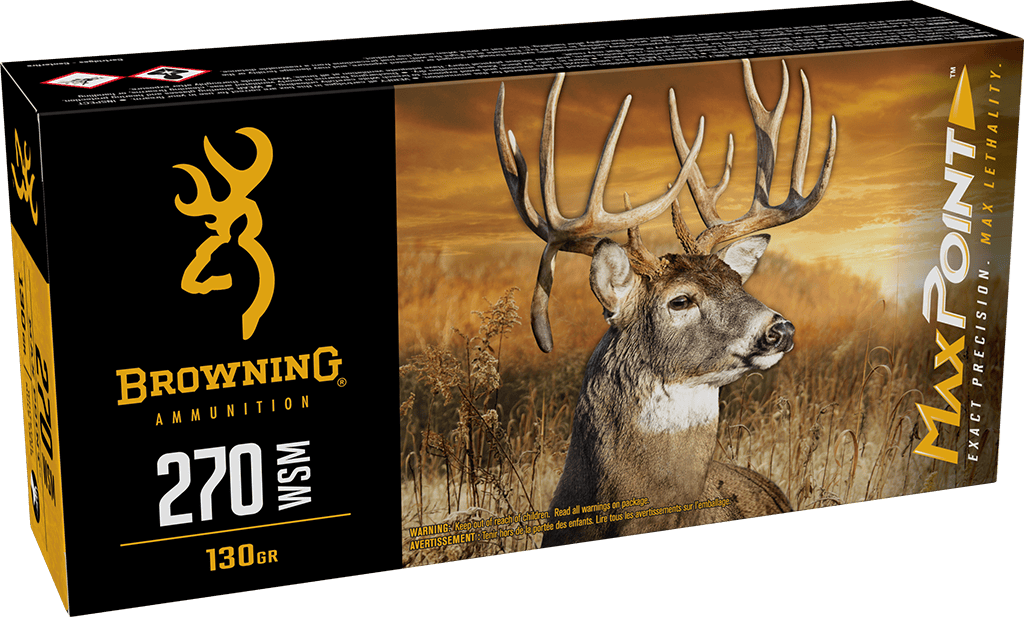 Browning Ammo 270 WSM MaxPoint 130 Gr