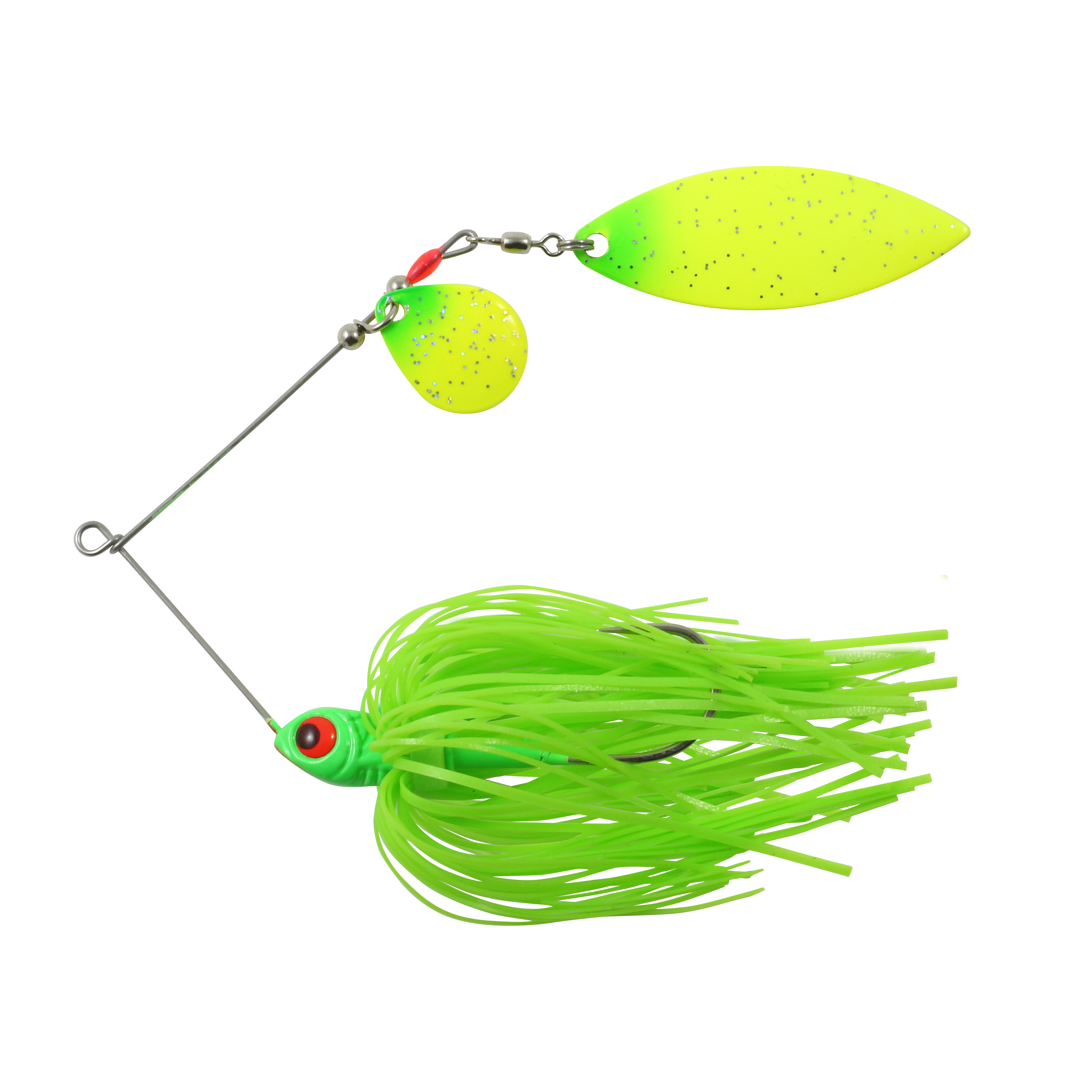 Northland Reed-Runner Tandem Spin, 4", 3/8 oz, #4/0 Hk, 1/Pk, Parakeet