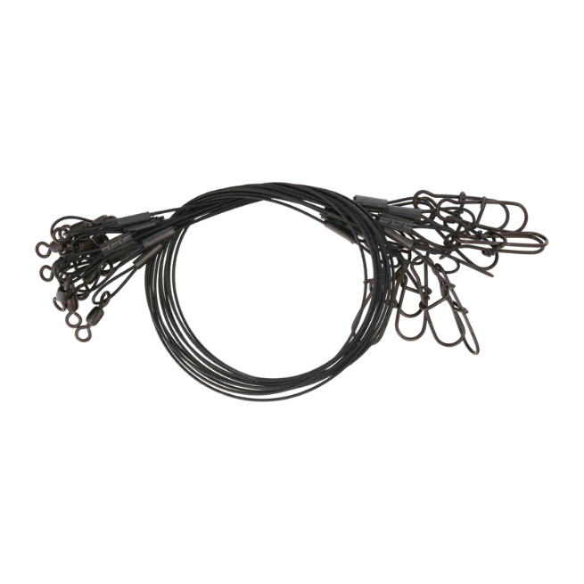 Eagle Claw 9", 30lb Wire Leaders-Refills Black