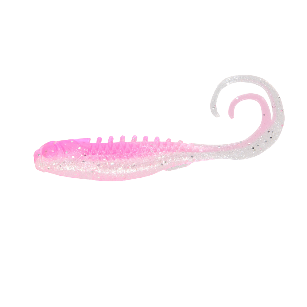 Northland Pan-Candy Grub, 1.75", 5/Pk, Pink Silver