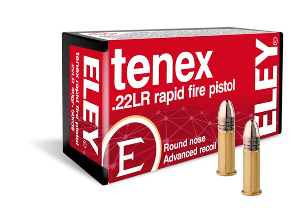 ELEY Tenex Rapid Fire Pistol 22 LR 40 Gr Ammunition