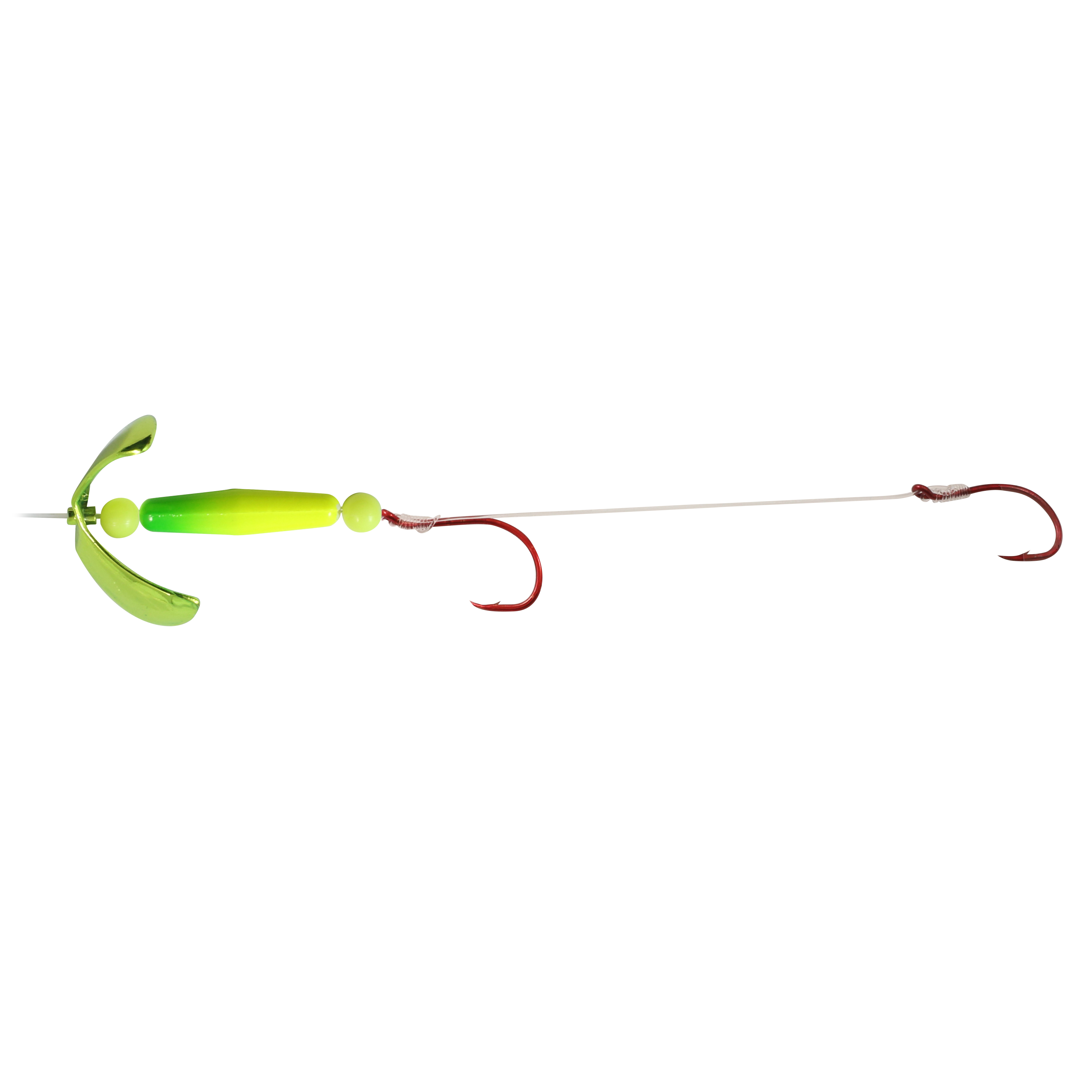 Northland Butterfly Blade Float'N Harness Sz #2, 60" Snell, #2-4Hk, 1/Pk, Metallic Chart