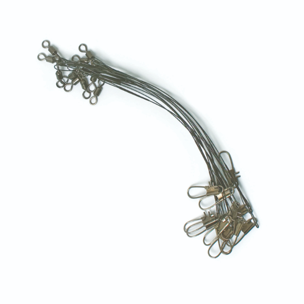 Eagle Claw 12", 30lb Wire Leaders-Refills Black