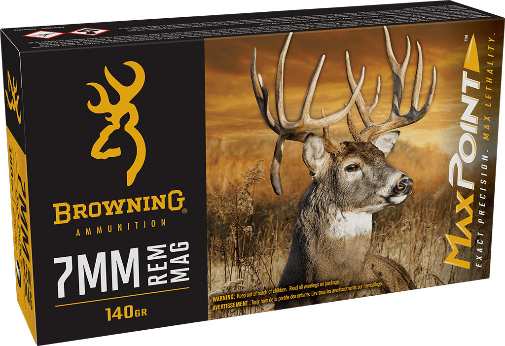 Browning Ammo 7mm Rem Mag MaxPoint 140 Gr