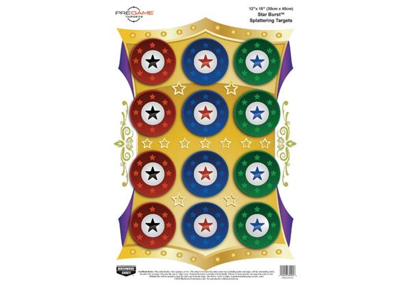 Birchwood Casey Pregame 12" x 18" Star Burst Target