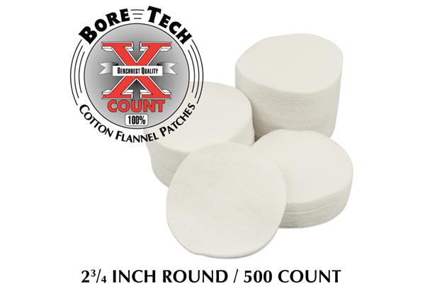 Bore Tech Patch 2 3/4" Round - 500/Bag